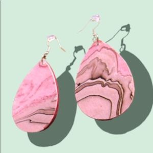 Watercolor painting earring